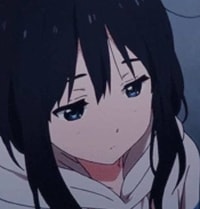 Profile picture (depressed anime pfp) with dims of 350x366 and size of 85.93 KB