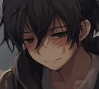 Profile picture (depressed anime pfp) with dims of 359x326 and size of 139.06 KB