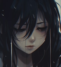 Profile picture (depressed anime pfp) with dims of 651x711 and size of 447.70 KB