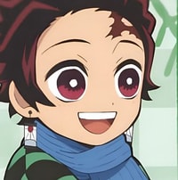 Profile picture (tanjiro anime pfp) with dims of 403x409 and size of 177.25 KB