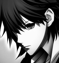 Profile picture (depressed anime pfp) with dims of 408x438 and size of 122.96 KB