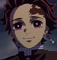 Profile picture (tanjiro anime pfp) with dims of 281x296 and size of 96.07 KB