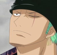 Profile picture (zoro anime pfp one eye) with dims of 394x381 and size of 96.76 KB
