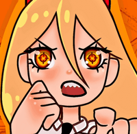 Profile picture (power chainsaw man pfp) with dims of 353x345 and size of 44.65 KB