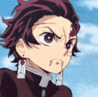 Profile picture (tanjiro anime pfp) with dims of 381x379 and size of 79.73 KB