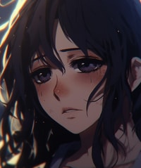 Profile picture (depressed anime pfp) with dims of 721x862 and size of 678.92 KB