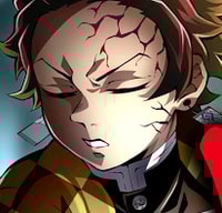 Profile picture (tanjiro anime pfp) with dims of 206x198 and size of 75.15 KB