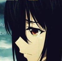 Profile picture (depressed anime pfp) with dims of 358x349 and size of 93.21 KB