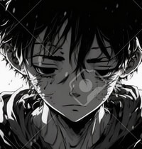 Profile picture (depressed anime pfp) with dims of 395x415 and size of 212.71 KB