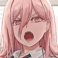 Profile picture (power chainsaw man pfp) with dims of 372x374 and size of 221.67 KB