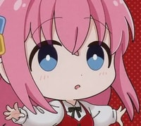 Profile picture (boochi the rock anime pfp) with dims of 389x350 and size of 160.44 KB