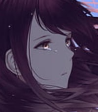 Profile picture (depressed anime pfp) with dims of 296x337 and size of 79.85 KB