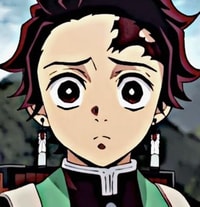 Profile picture (tanjiro anime pfp) with dims of 368x381 and size of 184.88 KB