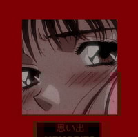Profile picture (depressed anime pfp) with dims of 410x409 and size of 128.29 KB