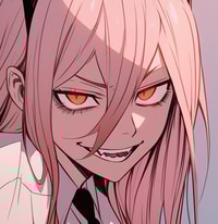 Profile picture (power chainsaw man pfp) with dims of 375x387 and size of 231.12 KB