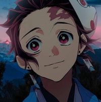 Profile picture (tanjiro anime pfp) with dims of 364x366 and size of 156.85 KB