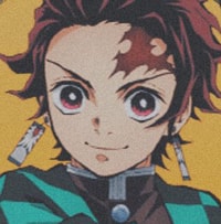 Profile picture (tanjiro anime pfp) with dims of 319x325 and size of 164.22 KB