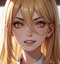 Profile picture (power chainsaw man pfp) with dims of 330x351 and size of 186.72 KB