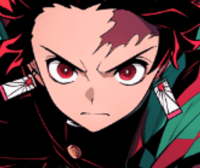 Profile picture (tanjiro anime pfp) with dims of 689x581 and size of 121.98 KB
