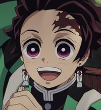 Profile picture (tanjiro anime pfp) with dims of 351x385 and size of 150.99 KB