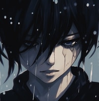 Profile picture (depressed anime pfp) with dims of 982x998 and size of 1011.35 KB