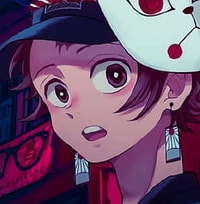 Profile picture (tanjiro anime pfp) with dims of 301x308 and size of 120.83 KB