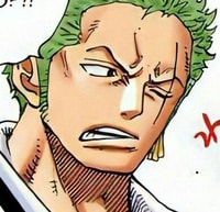 Profile picture (zoro anime pfp one eye) with dims of 393x381 and size of 267.68 KB