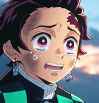 Profile picture (tanjiro anime pfp) with dims of 294x308 and size of 130.36 KB
