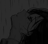 Profile picture (depressed anime pfp) with dims of 352x325 and size of 36.82 KB