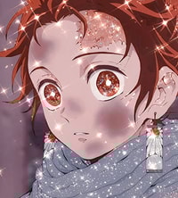Profile picture (tanjiro anime pfp) with dims of 372x414 and size of 260.40 KB