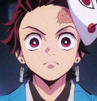 Profile picture (tanjiro anime pfp) with dims of 395x410 and size of 243.32 KB