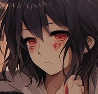 Profile picture (depressed anime pfp) with dims of 322x308 and size of 151.89 KB