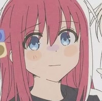 Profile picture (boochi the rock anime pfp) with dims of 354x351 and size of 143.57 KB