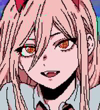 Profile picture (power chainsaw man pfp) with dims of 2069x2286 and size of 157.92 KB