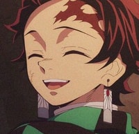 Profile picture (tanjiro anime pfp) with dims of 346x337 and size of 175.25 KB