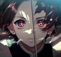 Profile picture (tanjiro anime pfp) with dims of 1001x927 and size of 1147.73 KB