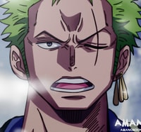 Profile picture (zoro anime pfp one eye) with dims of 2341x2184 and size of 6276.55 KB