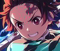 Profile picture (tanjiro anime pfp) with dims of 380x325 and size of 232.62 KB