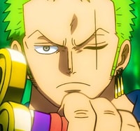 Profile picture (zoro anime pfp one eye) with dims of 422x396 and size of 178.56 KB