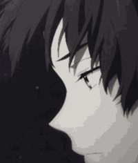 Profile picture (depressed anime pfp) with dims of 410x484 and size of 18.57 KB