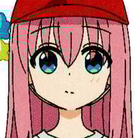 Profile picture (boochi the rock anime pfp) with dims of 434x428 and size of 384.80 KB
