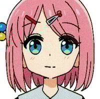 Profile picture (boochi the rock anime pfp) with dims of 455x451 and size of 431.19 KB
