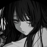 Profile picture (depressed anime pfp) with dims of 451x450 and size of 200.74 KB