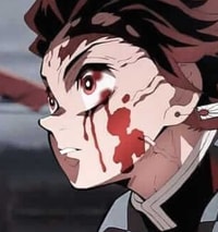 Profile picture (tanjiro anime pfp) with dims of 310x331 and size of 115.21 KB
