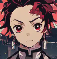 Profile picture (tanjiro anime pfp) with dims of 192x196 and size of 57.86 KB