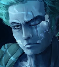 Profile picture (zoro anime pfp one eye) with dims of 296x340 and size of 128.50 KB