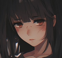Profile picture (depressed anime pfp) with dims of 451x423 and size of 239.13 KB