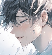 Profile picture (depressed anime pfp) with dims of 449x471 and size of 345.62 KB
