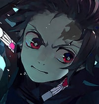 Profile picture (tanjiro anime pfp) with dims of 311x325 and size of 126.05 KB