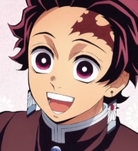 Profile picture (tanjiro anime pfp) with dims of 399x435 and size of 199.33 KB